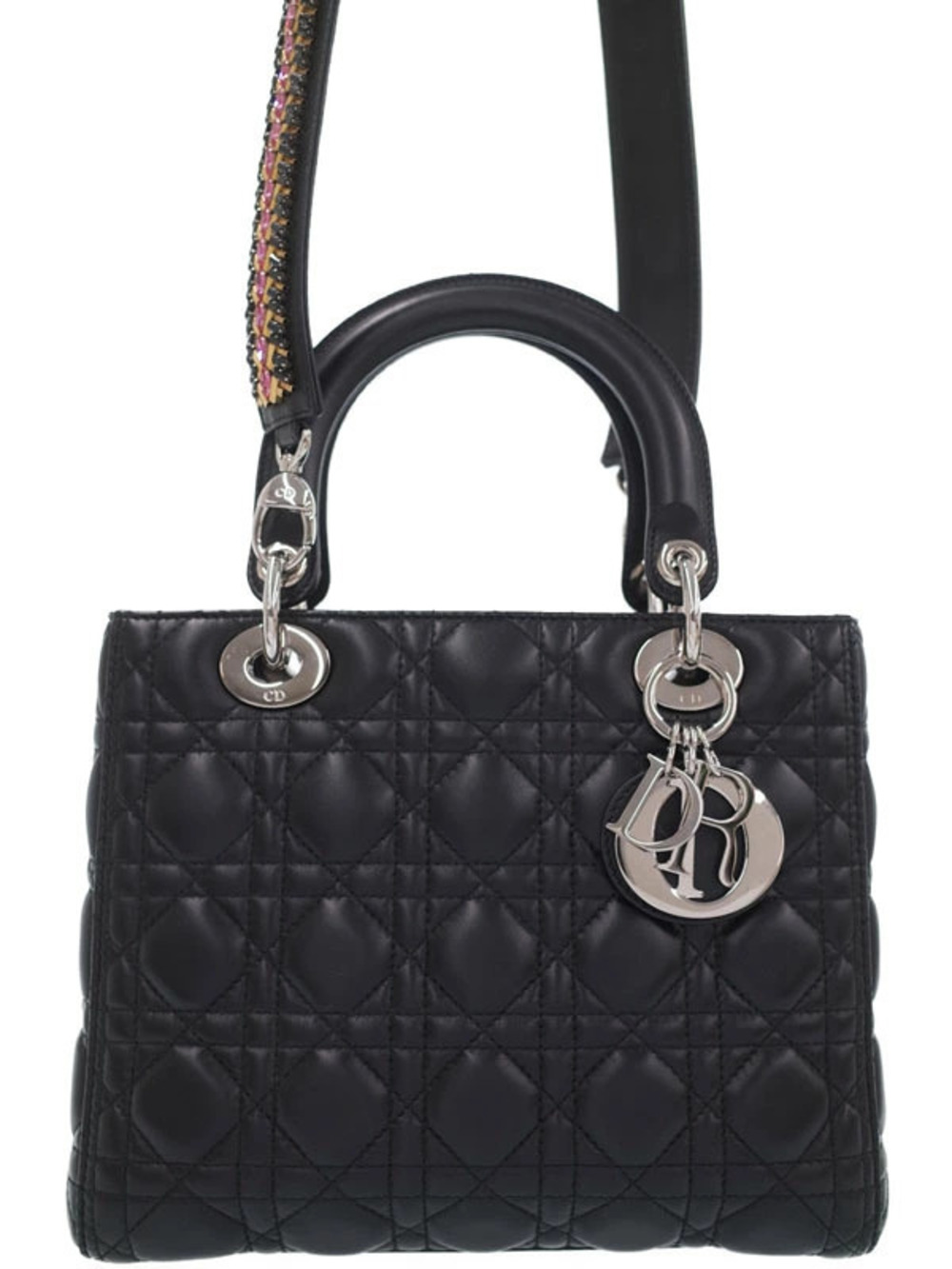 Christian Dior Cannage Quilted Lady Dior 2way bag